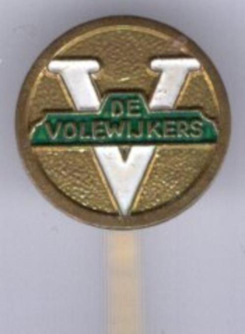 De Volewijckers koper voetbal club speldje ( Z_125a ), Verzamelen, Speldjes, Pins en Buttons, Zo goed als nieuw, Speldje of Pin