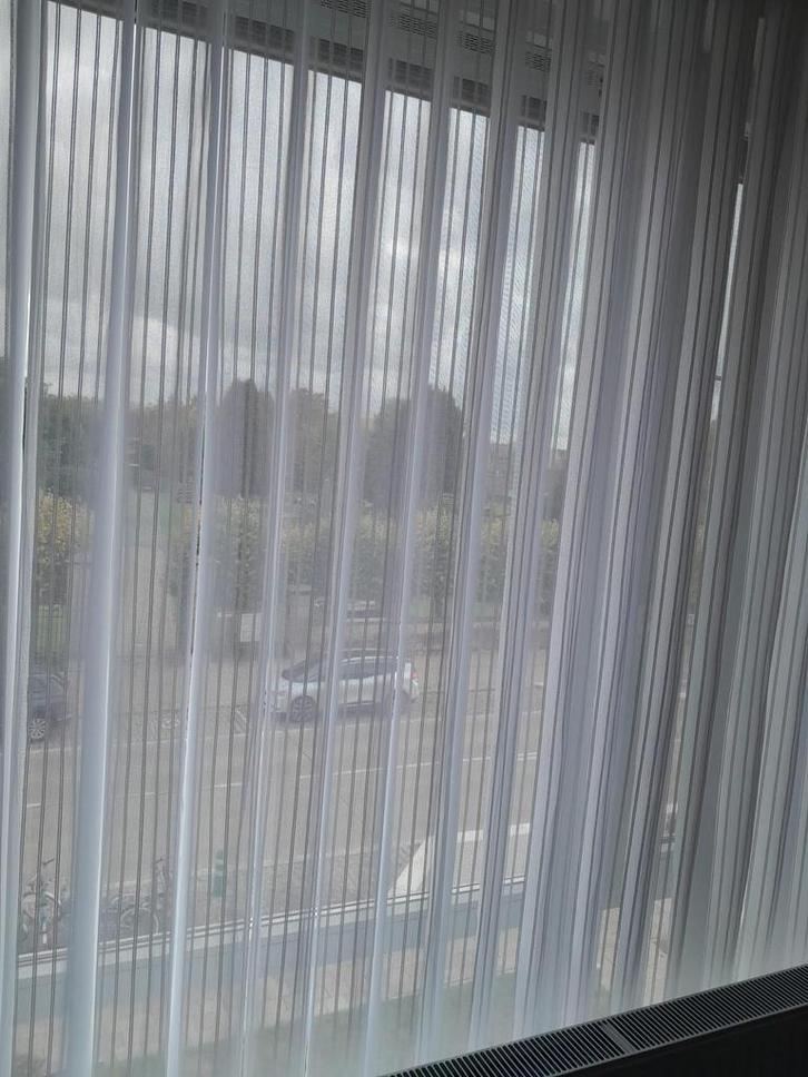 Vitrage lamellen, Huis en Inrichting, Stoffering | Gordijnen en Lamellen, Zo goed als nieuw, 200 cm of meer, Wit, Ophalen