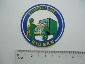 sticker oud LEGER GIDSEN truck daf oldtimer voertuig retro beschikbaar voor biedingen