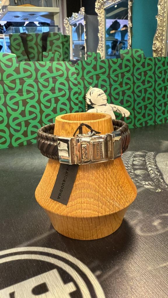 BUDDHA TO BUDDHA ARMBAND TYPE 783MIX E EDWIN LEATHER €239,00, Sieraden, Tassen en Uiterlijk, Armbanden, Nieuw, Zilver, Zilver