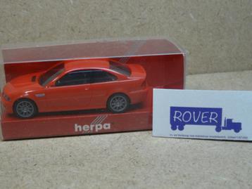 HERPA 1:87, BMW M-3 Coupé Rood, Zie Foto`s beschikbaar voor biedingen