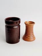 Set van 2 vintage vaasjes pottery, Antiek en Kunst, Antiek | Vazen, Ophalen of Verzenden
