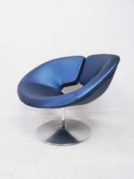 Artifort Apollo draaifauteuil zilver blauw limited edition, Gebruikt, Minder dan 75 cm, Ophalen of Verzenden, 75 tot 100 cm
