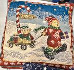 Acht sierkussentjes landelijk kerst, Ophalen of Verzenden, Gebruikt, Overige kleuren, Vierkant