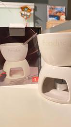 Chocolade fondue set, Ophalen of Verzenden, Zo goed als nieuw, Waxinelicht, Fondueset