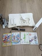 Wii met balance board en spellen, Spelcomputers en Games, Spelcomputers | Nintendo Wii, Ophalen, Gebruikt, Met 2 controllers, Met Balance Board