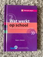 Wat werkt op school - Marzano, Ophalen of Verzenden, Zo goed als nieuw, Overige niveaus, Overige vakken