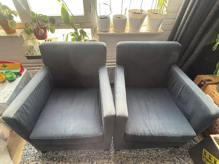 2 stuks Woonkamerstoelen Casa Milano, Huis en Inrichting, Fauteuils, Gebruikt, Stof, 50 tot 75 cm, Minder dan 75 cm, Ophalen
