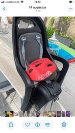 Fietstoel met kinderhelm, Fietsen en Brommers, Fietsaccessoires | Fietsstoeltjes, Achterzitje, Gebruikt, 0 t/m 18 kg, Ophalen of Verzenden