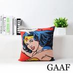 kussen kussenhoes marvel Wonder Woman figuren poppetjes dvd, Ophalen of Verzenden, Nieuw, Rood, Vierkant