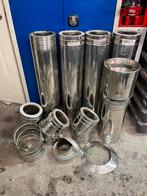 Isoduct rookkanaal Ø150/220 | 4.5 meter + accessoires, Ophalen, Gebruikt