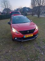 Nette peugeot 2008 diesel rood met afneembare trekhaak, Auto's, Voorwielaandrijving, Zwart, Leder, Particulier