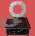 Muziekbox draaiorgel Ariosa + muziekschijven in zink., Ophalen of Verzenden