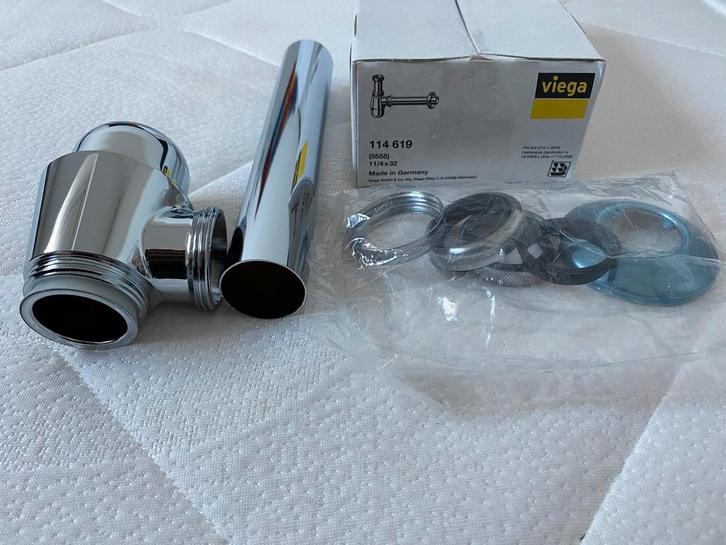 Bidetsifon Chroom – 2 stuks nieuw in doos, Doe-het-zelf en Verbouw, Sanitair, Zo goed als nieuw, Kraan, Chroom, Ophalen of Verzenden