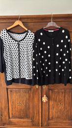 GERRY WEBER. Vest blauw/wit en vest zwart:wit, Kleding | Dames, Truien en Vesten, Ophalen of Verzenden, Zo goed als nieuw, Maat 46/48 (XL) of groter