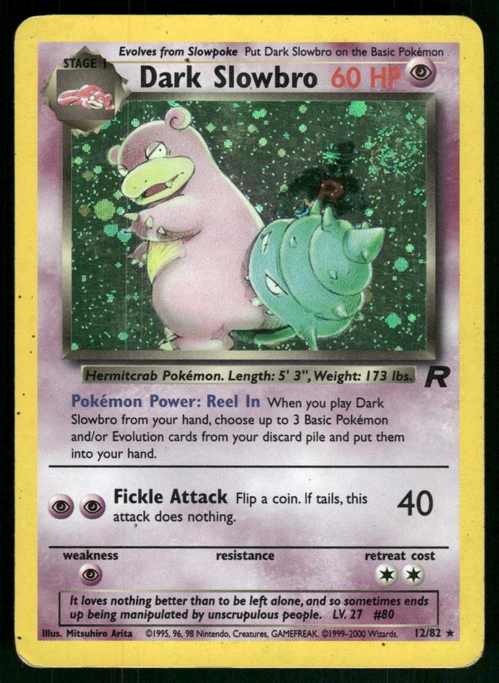 Dark Slowbro 12/82 - Team Rocket (EX), Hobby en Vrije tijd, Verzamelkaartspellen | Pokémon, Gebruikt, Verzenden