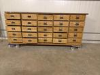 Ladekast,brocante kast,werkplaats kast, industriele ladekast, Ophalen, Overige materialen, Gebruikt, Brocante, industrieel, vintage, antiek stoer en sober,landelijk