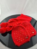 Sjaal met 2 mutsen met stras steentjes, Kinderen en Baby's, Kinderkleding | Mutsen, Sjaals en Handschoenen, Meisje, 110 t/m 116