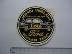 sticker oud Ford Escort rally race cross Motorcraft Welch, Verzenden, Zo goed als nieuw, Bedrijf of Vereniging