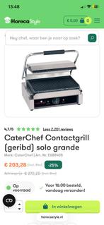 Caterchef Sologrande Contactgrill - Nieuw!, Witgoed en Apparatuur, Contactgrills, Ophalen of Verzenden, Nieuw