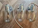 Leo Koek Wandlampjes 3 stuks, Huis en Inrichting, Ophalen, Gebruikt, Glas