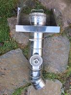 dubbelwandig geïsoleerde kachelpijp 80/130 met klembanden, Ophalen, Houtkachel, Zo goed als nieuw, Vrijstaand