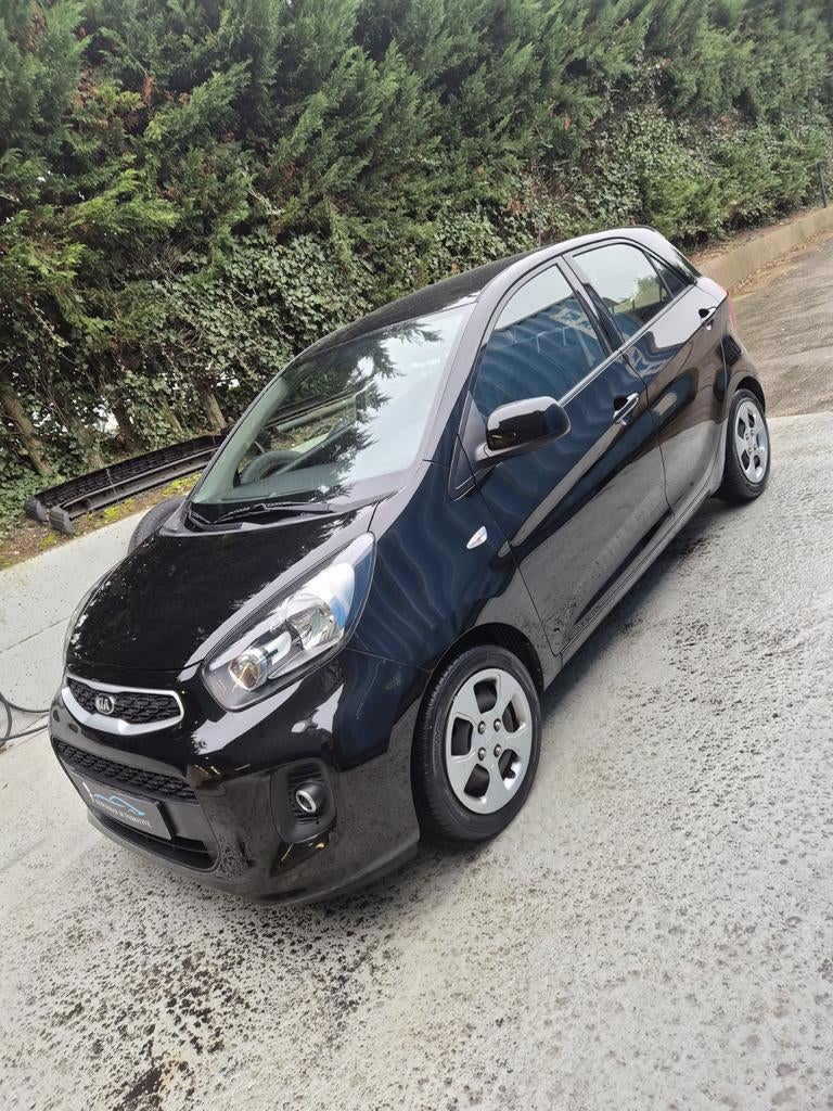 Kia Picanto Zwart, 36560 km, Auto's, Kia, Particulier, Picanto, ABS, Airbags, Airconditioning, Elektrische ramen, Metallic lak