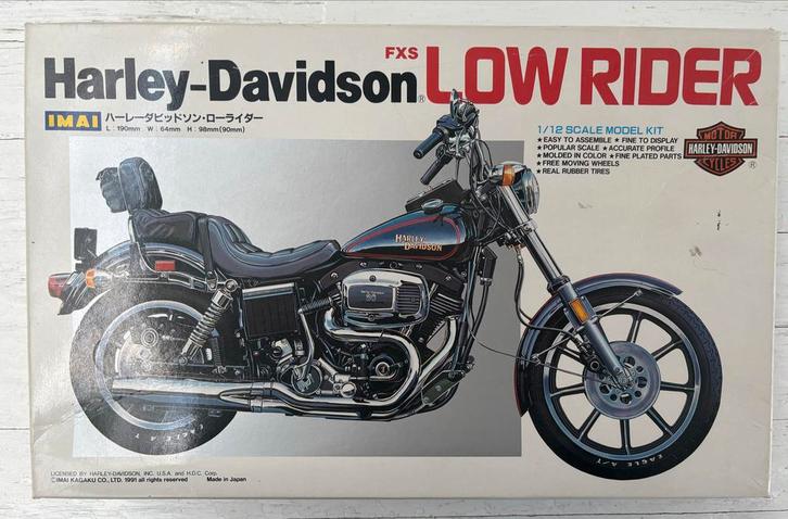 IMAI 1:12 Harley Davidson Low Rider bouwpakket bouwdoos, Hobby en Vrije tijd, Modelbouw | Auto's en Voertuigen, Zo goed als nieuw