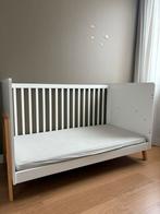 Meegroei Ledikant 140x70 + Matras The Green Little Sheep, Ophalen, Zo goed als nieuw, Ledikant