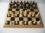 Houten schaakbord + spel, Een of twee spelers, Ophalen of Verzenden