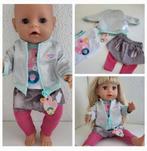 Baby born kleertjes 3 delige set babyborn. Excl.poppen 43 cm, Kinderen en Baby's, Speelgoed | Poppen, Ophalen of Verzenden, Zo goed als nieuw