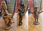 3 x beeldjes van brons, Verzenden, Brons