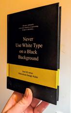 A. van Gaalen - Never Use White Type on a Black Background, Gelezen, A. van Gaalen, Ophalen of Verzenden