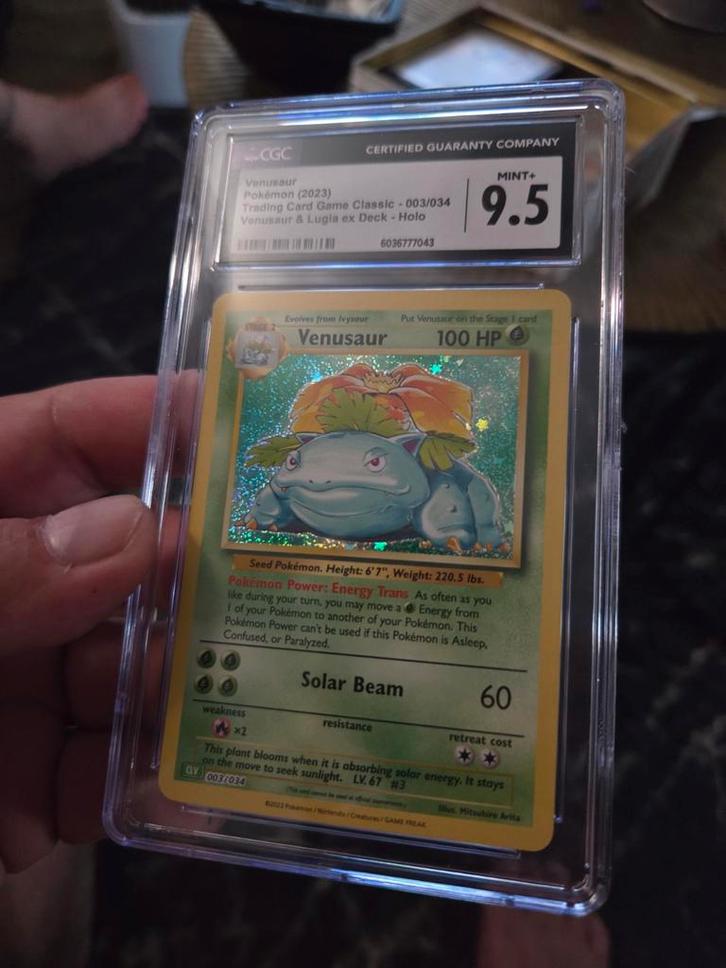 Venusaur CGC 9.5 - Trading Card Game Classic - Holo, Hobby en Vrije tijd, Verzamelkaartspellen | Pokémon, Zo goed als nieuw, Losse kaart
