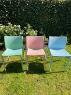 6 Air chairs Jasper Morrison - Magis, Vijf, Zes of meer stoelen, Blauw, Kunststof, Design