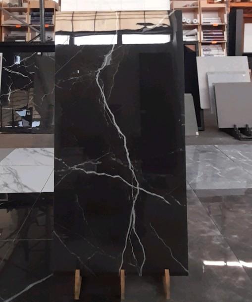 60x120cm Cararra zwart hoogglans €22,50 pm2 op=op, Doe-het-zelf en Verbouw, Tegels, Nieuw, Wandtegels, Keramiek, 40 tot 60 cm