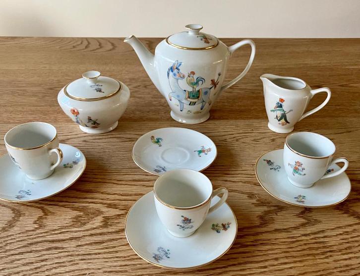 Theeserviesje jaren '50,  Tsjechoslowakije, Antiek en Kunst, Antiek | Servies compleet, Ophalen