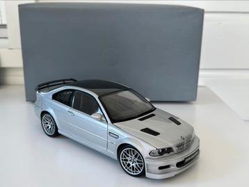 Kyosho BMW M3 GTR 1/18 silver !NIEUWSTAAT! Uit België beschikbaar voor biedingen