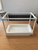 IKEA UTRUSTA uittrekbaar frame voor afvalsortering, Ophalen, Minder dan 50 cm, Wit, Zo goed als nieuw