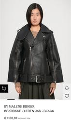 By Malene Birger Beatrisse Leren Biker Jacket - Maat S, Kleding | Dames, Jasjes, Kostuums en Pakken, Ophalen of Verzenden, Nieuw