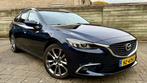 Mazda 6 2.0 Sportbreak 165PK GT-M NAP/Apple carplay/leder, Auto's, Voorwielaandrijving, 4 cilinders, Blauw, USB