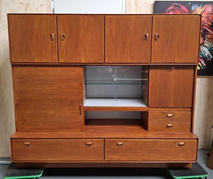 Vintage Fristho Franeker dressoir / wandkast / kast, Huis en Inrichting, Kasten | Dressoirs, Gebruikt, 150 tot 200 cm, 50 tot 75 cm