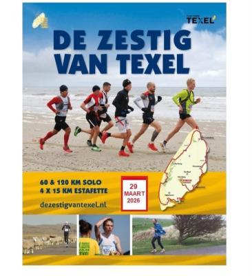 Startbewijs Zestig van Texel 2026 incl overnachting, Sport en Fitness, Loopsport en Atletiek, Nieuw, Overige typen, Hardlopen