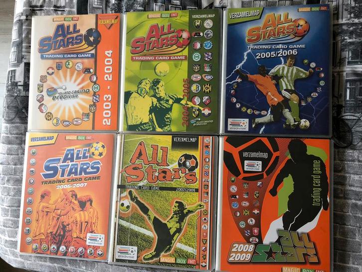 All Stars complete serie 2003 t/m 2009, Hobby en Vrije tijd, Stickers en Plaatjes, Zo goed als nieuw, Meerdere plaatjes, Ophalen of Verzenden
