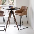 Rivièra Maison Barstoel Frisco Drive Pellini Camel (nieuw), Ophalen, Met voetsteun, Nieuw, Metaal