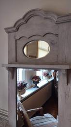 " Brocante" Aparte Vergrijsde Spiegel Twee "Facet Spiegels, Gebruikt, 100 tot 150 cm, Ophalen of Verzenden, Overige vormen