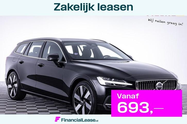 Volvo V60 2.0 T6 Plug-in hybrid AWD Core Bright  1e Eigen, Auto's, Volvo, Bedrijf, Lease, Financial lease, V60, 4x4, ABS, Achteruitrijcamera