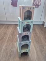 Kartonnen stapelblokken., Kinderen en Baby's, Speelgoed | Bouwstenen, Ophalen, Gebruikt