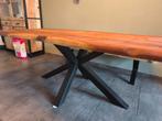 Mango houten eettafel industrieel, Huis en Inrichting, Tafels | Eettafels, Ophalen, 100 tot 150 cm, 200 cm of meer, Zo goed als nieuw