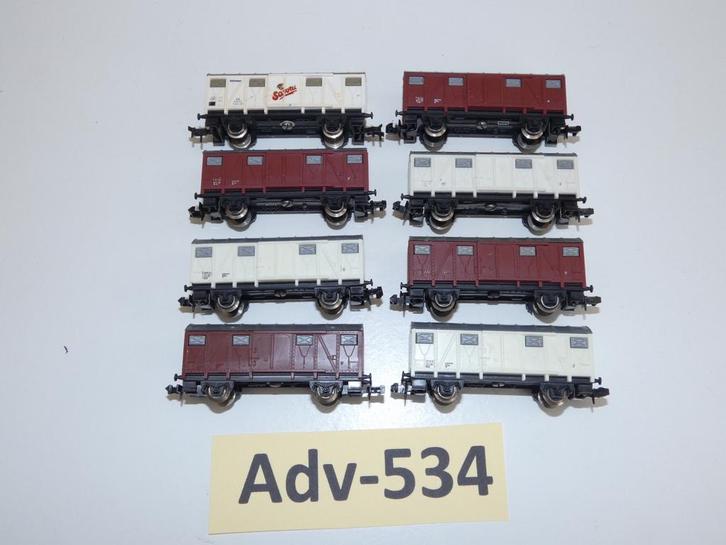 Adv-534 N Spoor Gesloten Goederenwagons 32-0401 Lima, Hobby en Vrije tijd, Modeltreinen | N-Spoor, Gebruikt, Wagon, Gelijkstroom